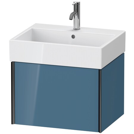 Xviu Wall-Mounted Vanity Unit Stone Blue High Gloss